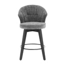 Wing Back Swivel Bar Stools (Set of 2)