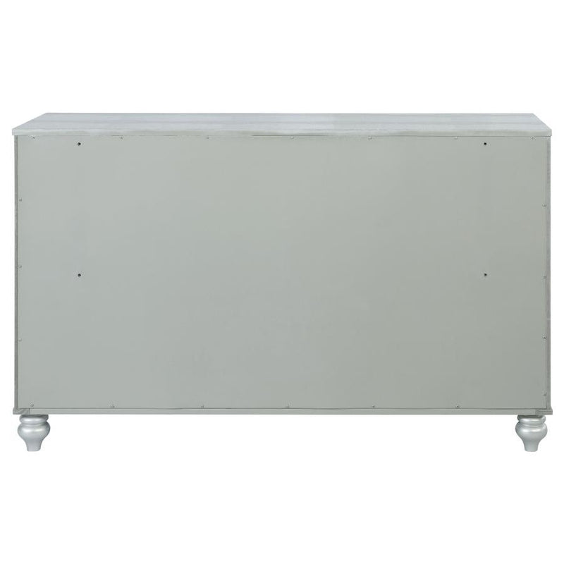 Gunnison - 6-Drawer Dresser - Silver Metallic