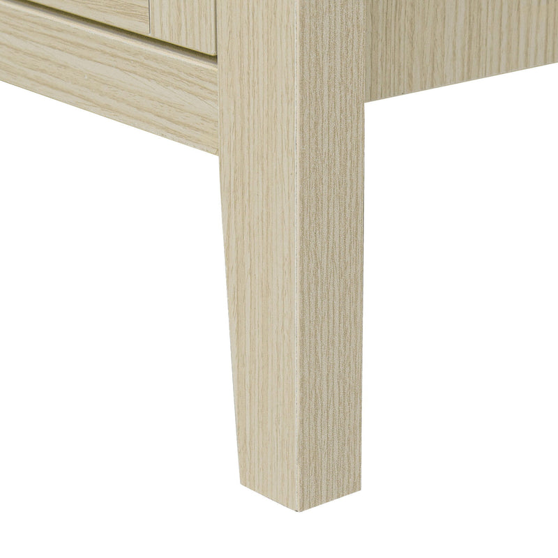 Rattan 2 Door Cabinet, Suitable For Bedroom - Natural