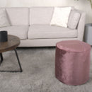 Shimon - Cylinder Pouf Ottoman Floor Cushion