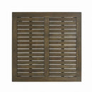 Perla - Rustic Square Coffee Table With Block Legs