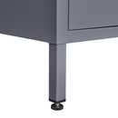 15 Door Lockers With Lock For Storage In Home, Gym, Office, And School - Gray