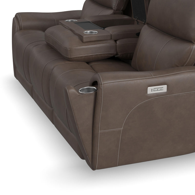 Carter - Power Reclining Sofa With Console & Power Headrests & Lumbar