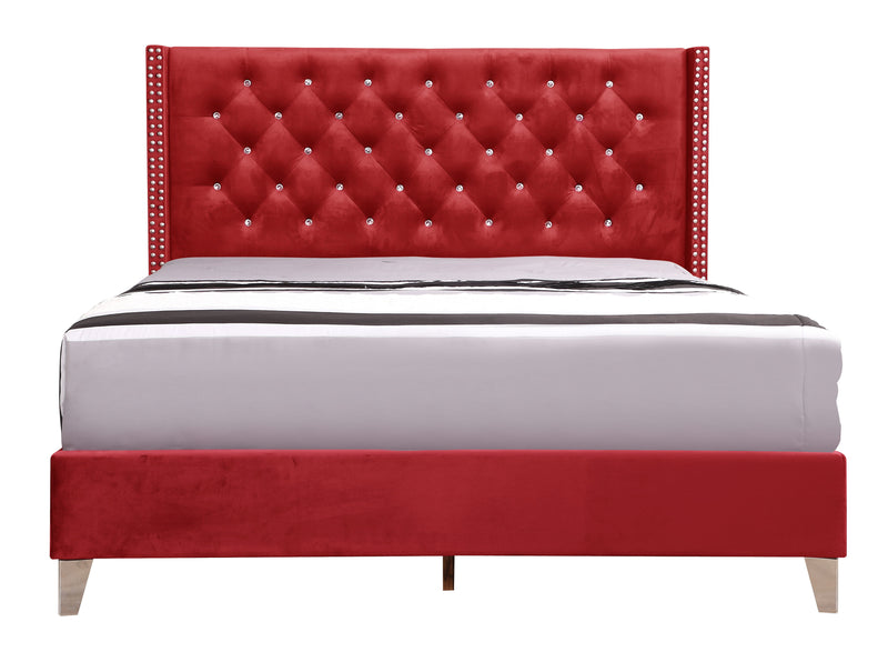 Julie - G1922-FB-UP Full Upholstered Bed - Cherry