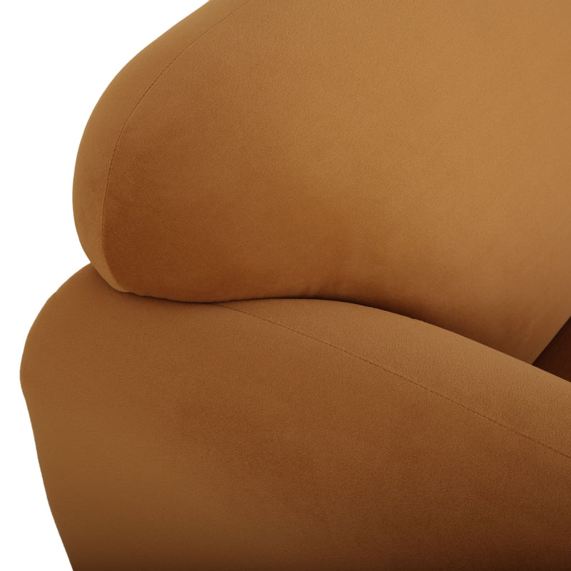 Sway - Upholstered Loveseat With Wood Legs And Round Arms
