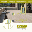 Modern Striped Blocking Single Chairs, Waterproof And Fade Resistant (Set of 4)