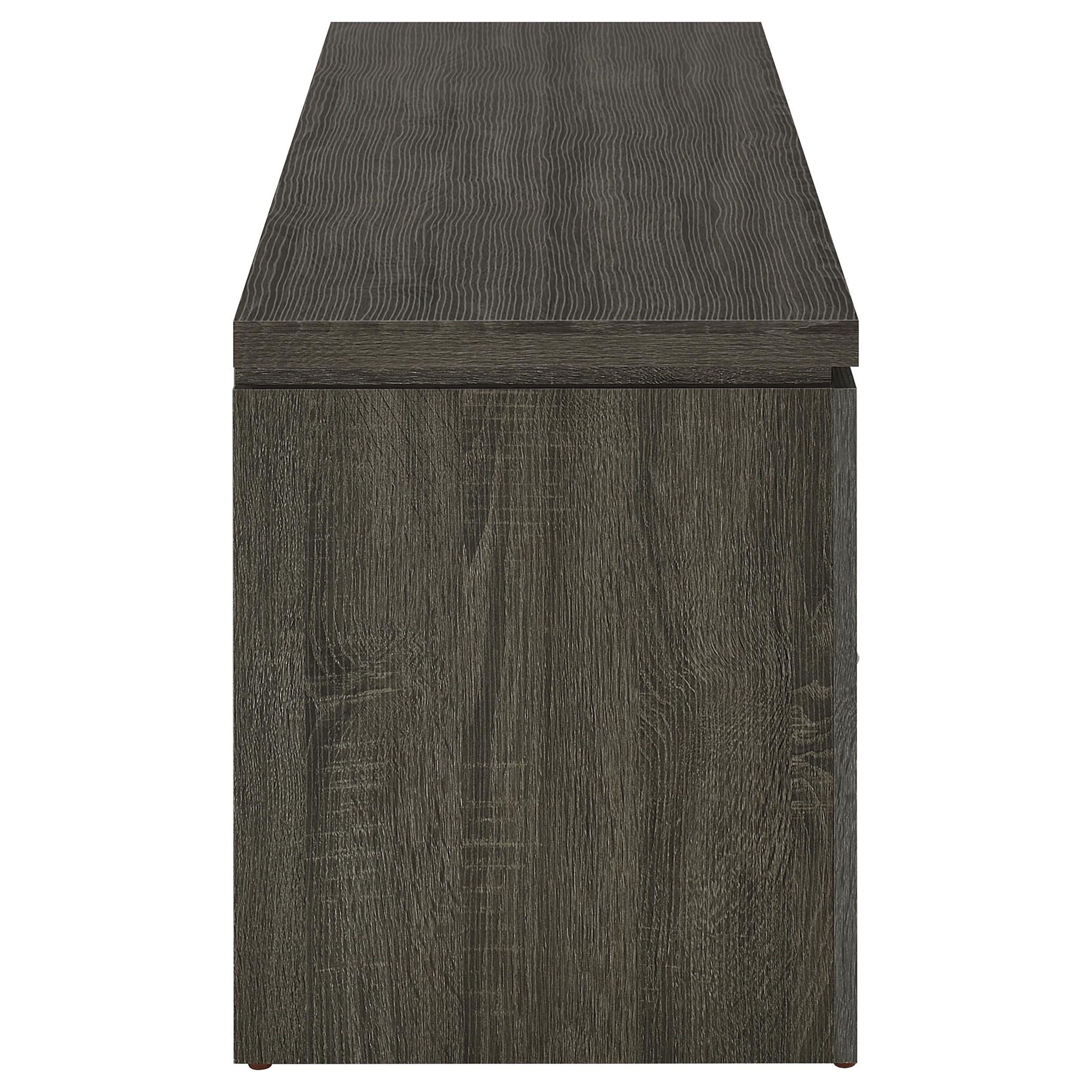 Elkton 2-drawer Engineered Wood 59-inch TV Stand Weathered Grey