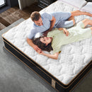 Plush Hybrid Mattresses With Gel Memory Foam, Individual Pocket Spring Motion Isolation Edge Support