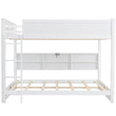 Bunk Bed With Storage Cabinets And USB Ports