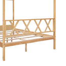 Full Size Wood House Bed with Storage Space, Natural (OLD SKU :LP000002AAM)