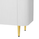 Minimalist TV Stand For TVs Up To 85", Modern Entertainment Center Media Console With 4 Spacious Cabinets For Living Room