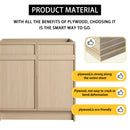 Freestanding Bathroom Vanity With Resin Sink & Soft Close Cabinet Doors