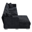 Modern Cloud Sectional Sofa L Shaped Luxury Couch Set With 2 Free Pillows 4 Seat With Oversized Chaise