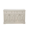 Vintage Sideboard With 2 Drawers And Four Doors For Living Room