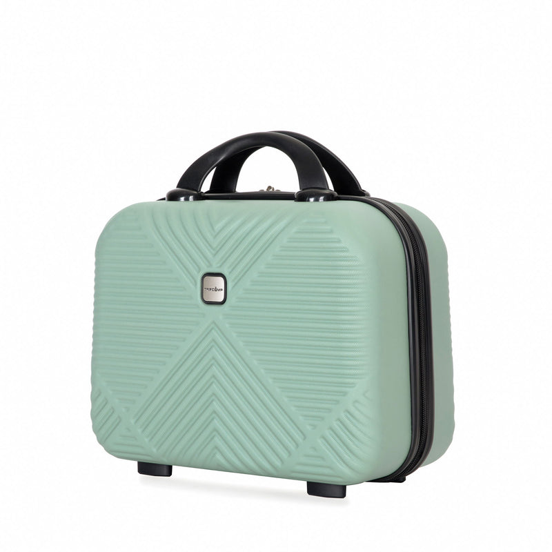 4 Piece Lightweight Suitcase, Makeup Box, Aircraft Wheels