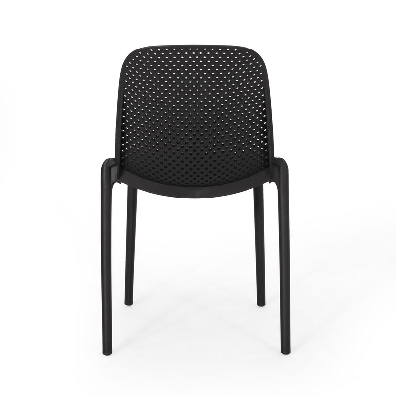Outdoor Stacking Dining Side Chair (Set of 2)