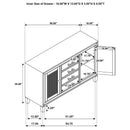 Matisse - 4-Drawer Sideboard Buffet Cabinet - Dark Brown