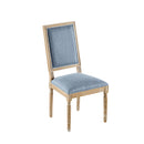 French Country Style Dining Chair With Upholstered Seating And Fluted Legs