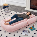 Contemporary Folding Sofa Chair With 5 Adjustable Positions For Gaming, Meditation, And Relaxation