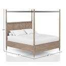 Transitional Styling Canopy Bed