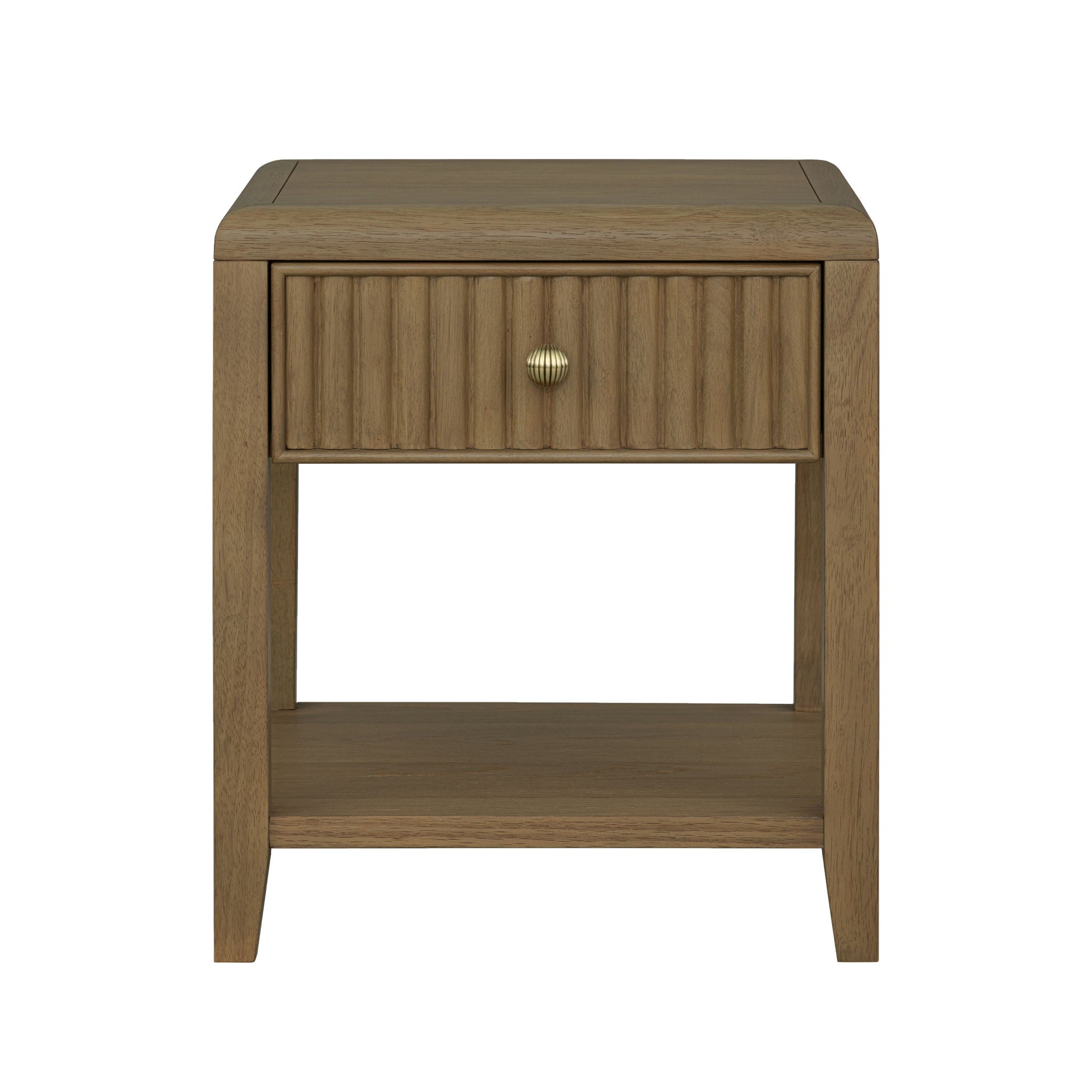 Reed - Chairside Table - Driftwood Oak