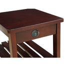 Wasaki - Accent Table With USB - Espresso