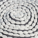 River - Handcrafted Cylindrical Pouf Water Resistant Fabric