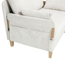 Mid Century Modern Foldable Sofa Bed, 3 In 1 Convertible Sleeper With 3 Pillows