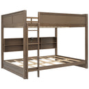 Bunk Bed With Storage Cabinets And USB Ports