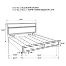 Miranda - Storage Wood Panel Bed