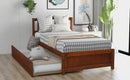 Platform Bed Wood Bed Frame With Trundle