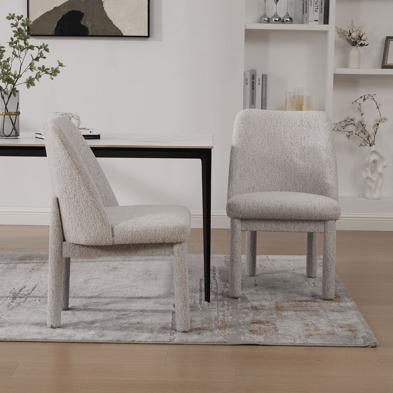 Wide Minimalist Dining Chair (Set of 2)
