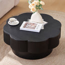 Modern Plum Blossom Shaped Coffee Table With Storage