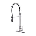 Modern Single Handle Spring High Arc Kitchen Faucet With Water Filter System