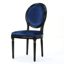 French Country Inspired Dining Chair With Iconic Round Backrest
