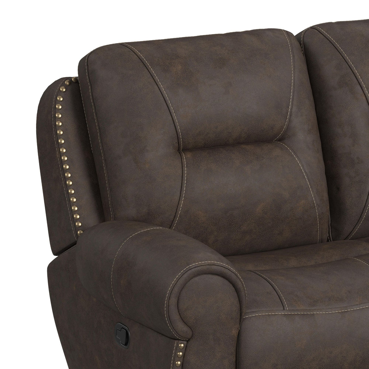Topeka Sofa in Rocky Brown by Elements International, view 3