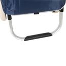 Foldable Shopping Trolley With Wheels And Waterproof Bag - Blue