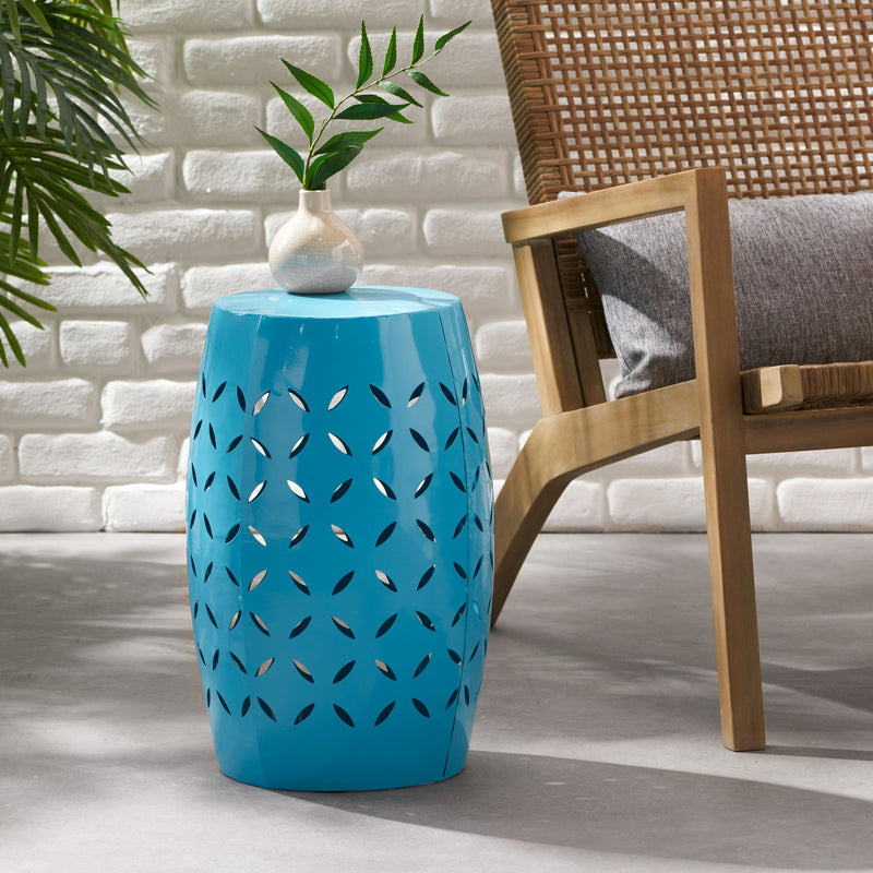 Lilac - Lace Cut Side Table, Compact Design