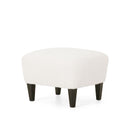 Boucle Fabric Upholstered Living Room Set With Tapered Legs - Cream - Cream