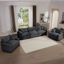 Elegant Corduroy Oversized Sectional Sofa Set With Deep Seats And Flexible Layout