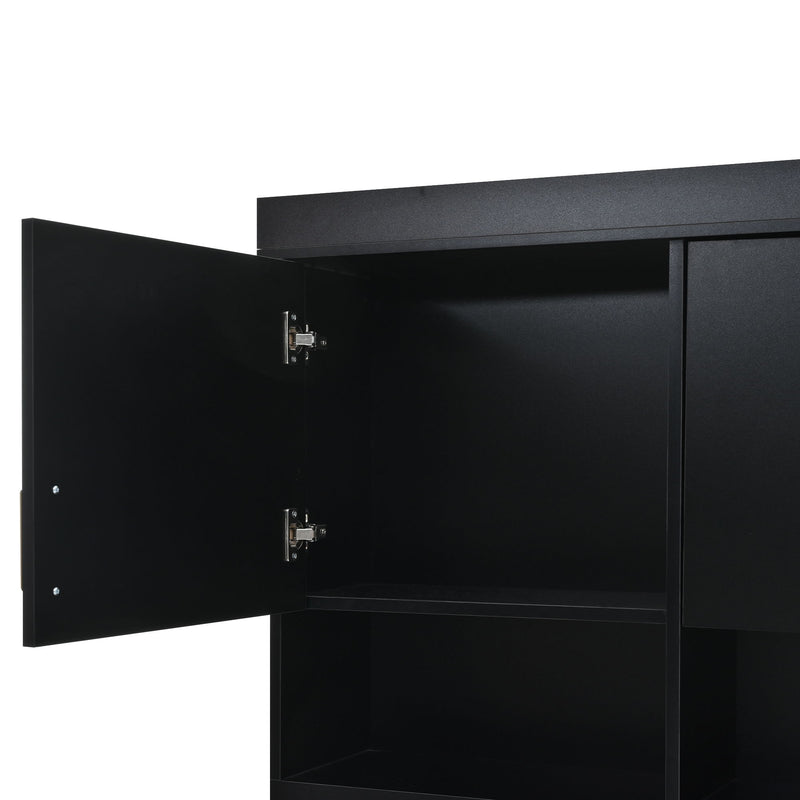 Entryway Hall Tree With Bench And Storage, 5 In 1 Coat Rack