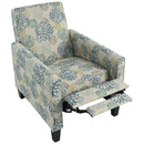 Push Back Upholstered Recliner Armchair