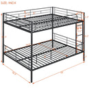 Full Over Full Metal Bunk Bed, Black