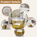 Makeup Vanity Table With LED Lights, 3 Color Options, Power Outlet