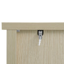 Rattan 2 Door 3 Drawer Cabinet, Suitable For Bedroom - Natural