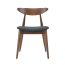 Retro Dining Chairs With Ergonomic Back (Set of 2)