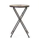 Silvester - End Table - Beige / Black