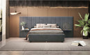 Upholstered Platform Bed With Big Headboard