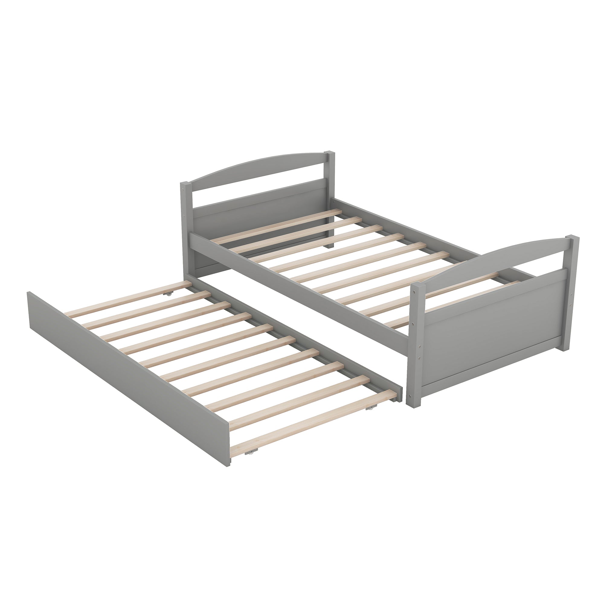 Twin Size Daybed with Trundle, Gray - Atlantic Fine Furniture Melbourne FL