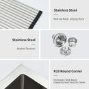 Farmhouse Kitchen Sink Stainless Steel Apron Front